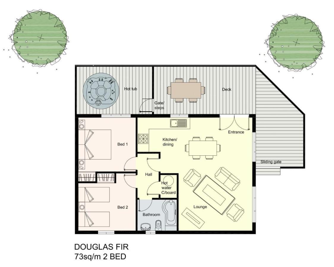 Douglas Fir Lodge With Hot Tub Near Cupar Fife Luthrie 외부 사진